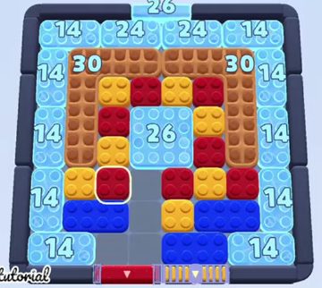 Color Block Jam Level 1635 / 1697 / 2629: Screenshot des Spielfelds