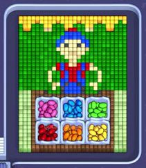 Pixel Flow level 1309: screenshot of the board