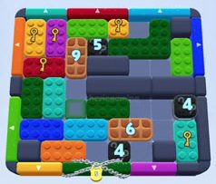 Color Block Jam Level: Screenshot des Spielfelds