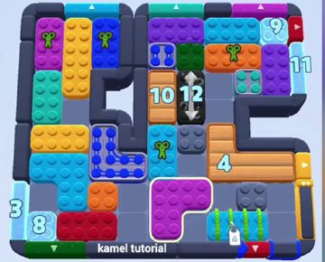 Color Block Jam nivel 1464 / 1467 / 1471 / 1493: captura del tablero