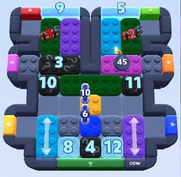 Color Block Jam ステージ 899：盤面のスクリーンショット