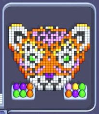 Pixel Flow уровень 150: скриншот поля