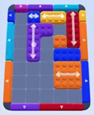 Color Block Jam Level: Screenshot des Spielfelds