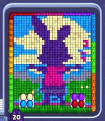 Pixel Flow level 1393: screenshot of the board