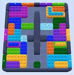 Color Block Jam Level: Screenshot des Spielfelds