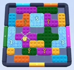 Color Block Jam Level 66: Screenshot des Spielfelds