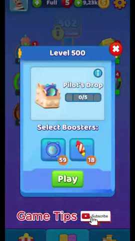 Color Block Jam nivel 500: captura del tablero