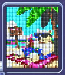 Pixel Flow level 1264: screenshot of the board