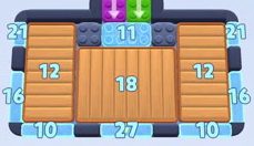 Color Block Jam Level 1610 / 1669 / 2601: Screenshot des Spielfelds