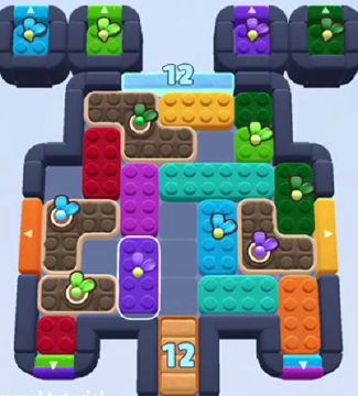 Color Block Jam Level 1432 / 1425 / 1428: Screenshot des Spielfelds