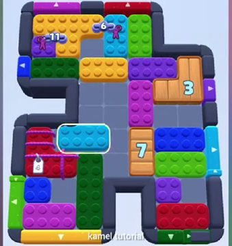 Color Block Jam level 725 / 733: screenshot of the board