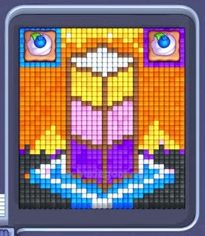 Pixel Flow Level 642: Screenshot des Spielfelds