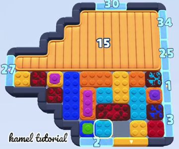 Color Block Jam Level 1725 / 1873 / 2732: Screenshot des Spielfelds