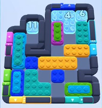 Color Block Jam ステージ 635 / 1552：盤面のスクリーンショット