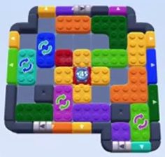 Color Block Jam Level: Screenshot des Spielfelds