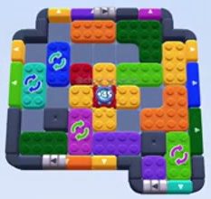 Color Block Jam уровень 1283: скриншот поля