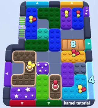 Color Block Jam 레벨 1338 / 1343: 보드 스크린샷