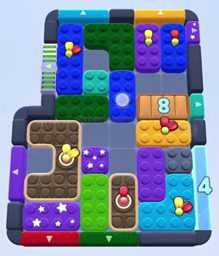 Color Block Jam Level 1343 / 1338: Screenshot des Spielfelds