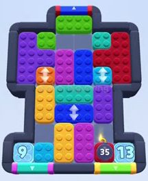Color Block Jam level 418 / 812 / 1312: screenshot of the board