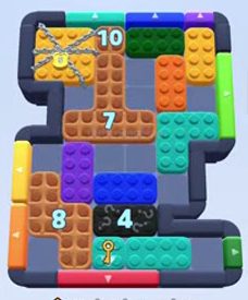 Color Block Jam level 907 / 1803: screenshot of the board