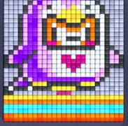 Pixel Flow уровень 168: скриншот поля