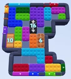 Color Block Jam Level 1594 / 1595 / 1599: Screenshot des Spielfelds