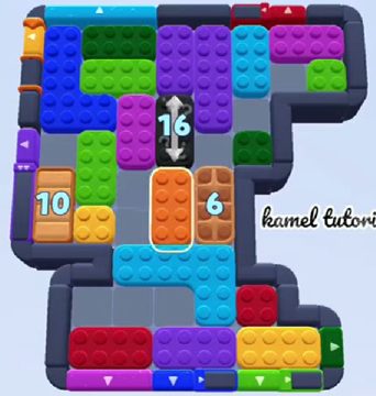 Color Block Jam level 1594 / 1595: screenshot of the board