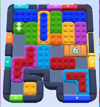 Color Block Jam Level 618 / 1540: Screenshot des Spielfelds