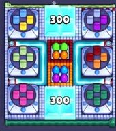 Pixel Flow level 845: screenshot of the board
