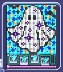 Pixel Flow Level 1195: Screenshot des Spielfelds