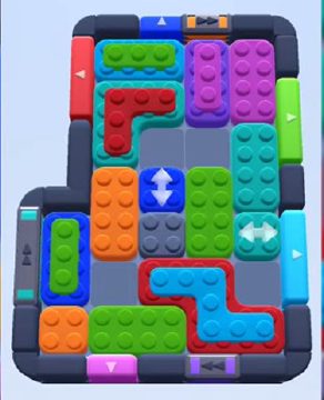 Color Block Jam уровень 595 / 1517: скриншот поля