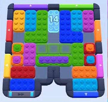Color Block Jam 레벨 380 / 774 / 1274: 보드 스크린샷
