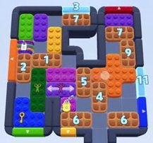 Color Block Jam level: screenshot of the board