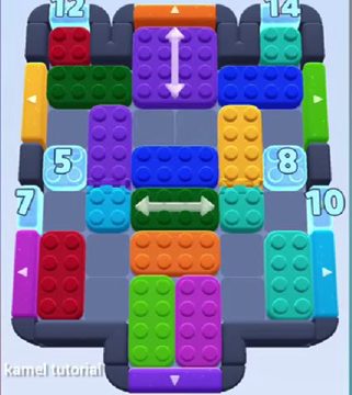 Color Block Jam level 724 / 731: screenshot of the board