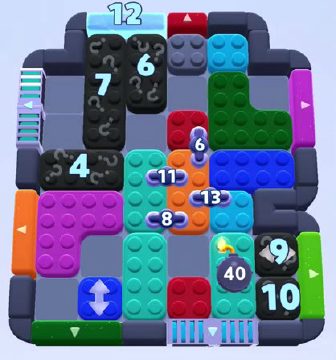 Color Block Jam 레벨 1230 / 1233 / 1268 / 2195: 보드 스크린샷