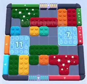 Color Block Jam уровень 206 / 1044: скриншот поля
