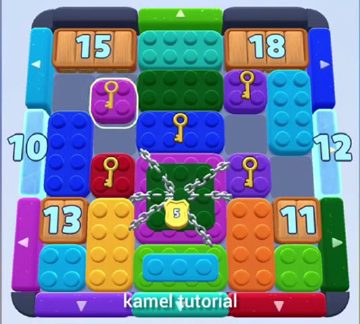 Color Block Jam ステージ 367 / 459 / 761 / 1261：盤面のスクリーンショット