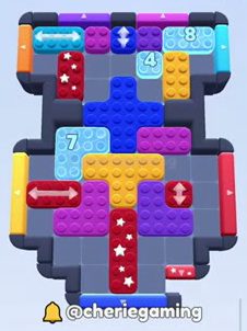 Color Block Jam level: screenshot of the board