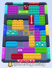 Color Block Jam level: screenshot of the board