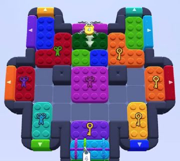 Color Block Jam 레벨 1142 / 1143: 보드 스크린샷