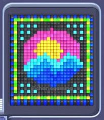 Pixel Flow Level 38: Screenshot des Spielfelds