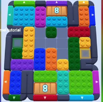 Color Block Jam 레벨 1354 / 1350 / 1353: 보드 스크린샷