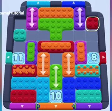 Color Block Jam Level 1372 / 1356 / 1359: Screenshot des Spielfelds