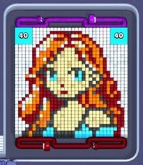 Pixel Flow level 750: screenshot of the board