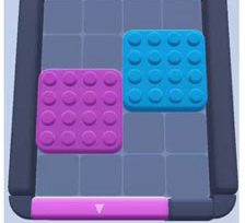 Color Block Jam level 1: screenshot of the board