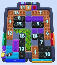 Color Block Jam level 1613 / 2524: screenshot of the board