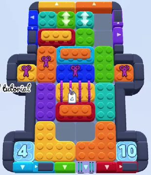Color Block Jam level 636 / 1558 / 1695: screenshot of the board