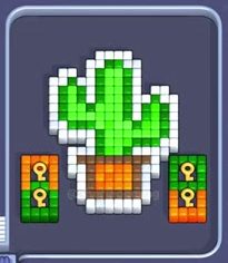 Pixel Flow Level 40: Screenshot des Spielfelds