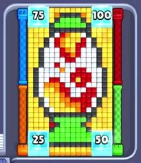 Pixel Flow уровень 371: скриншот поля