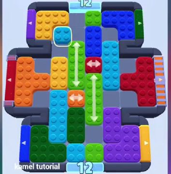 Color Block Jam nivel 1422 / 1413 / 1416: captura del tablero